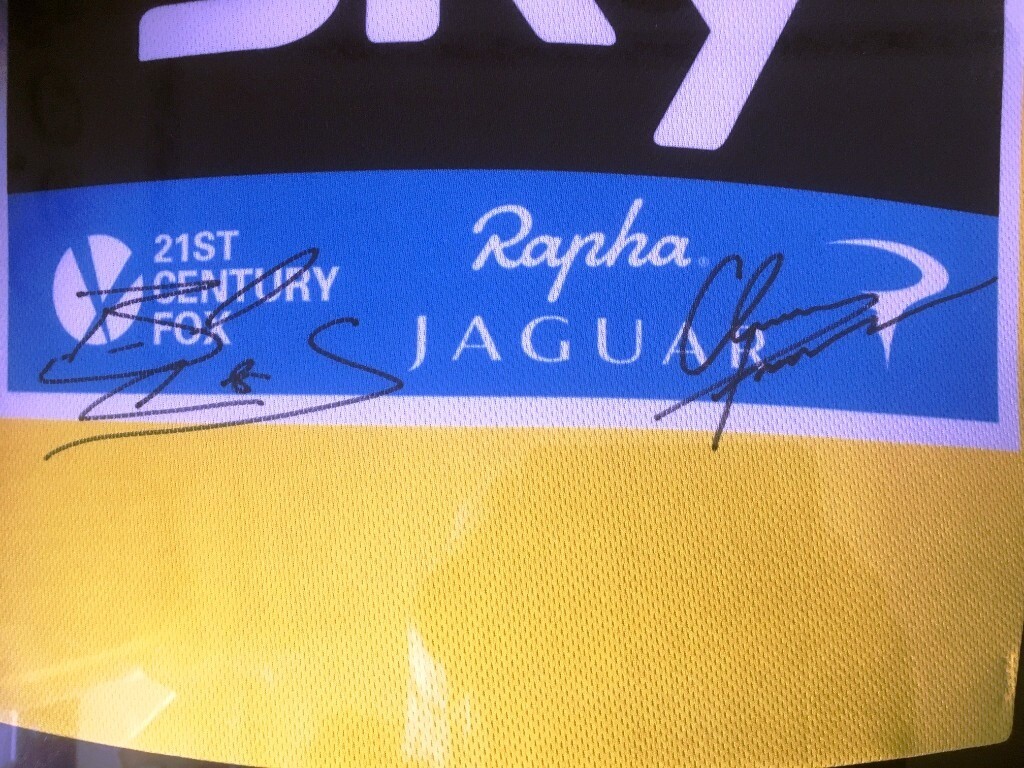bradley wiggins signed jersey